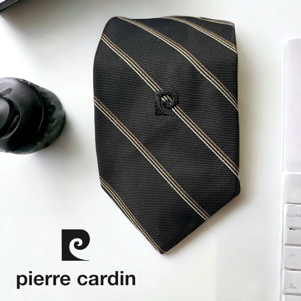 Vintage Pierre Cardin Tie - Mid 60’s - “Escargot” Logo